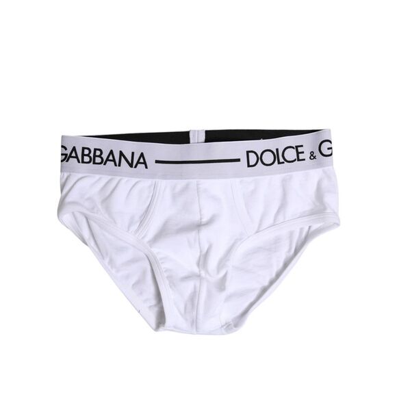 Dolce & Gabbana White Cotton Stretch Regular Brief Men's Underwear - Picture 1 of 4